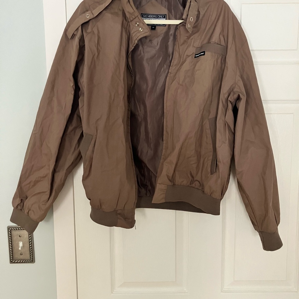 Members Only Light Brown Windbreaker